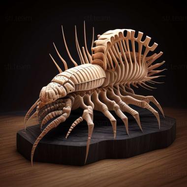 3D model Scolopendra galapagoensis (STL)